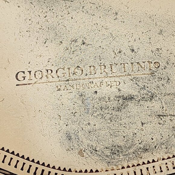 Giorgio BrutiniYellow Leather Mens Square-Toe Oxford Dress Shoes 8.5M - Picture 9 of 11